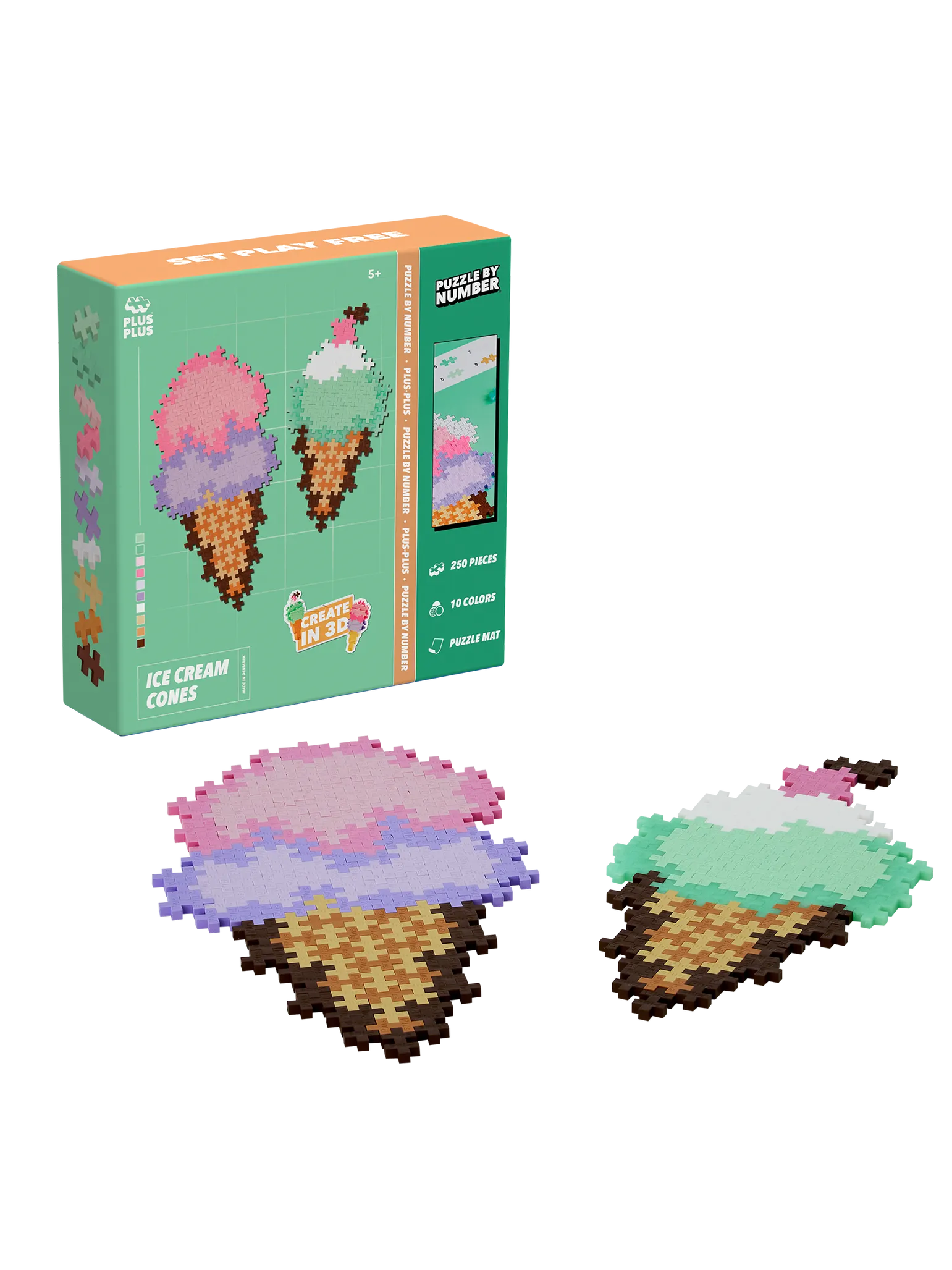 Puzzle by Number – Glassvåfflor – 250 stk